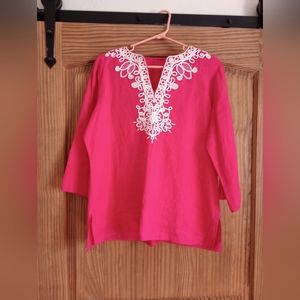 Embroidered cotton shirt